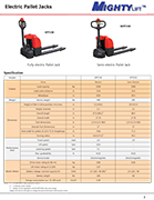 Mighty Lift Electric Pallet Jacks